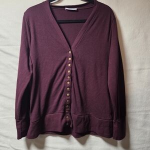 Zenana Outfitters Maroon Cardigan